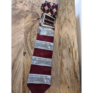 Tabasco Silk Neck Tie With Computer Patern